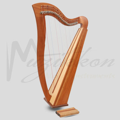 Muzikkon Mchugh Harp 27 Strings Mahogany Square Back