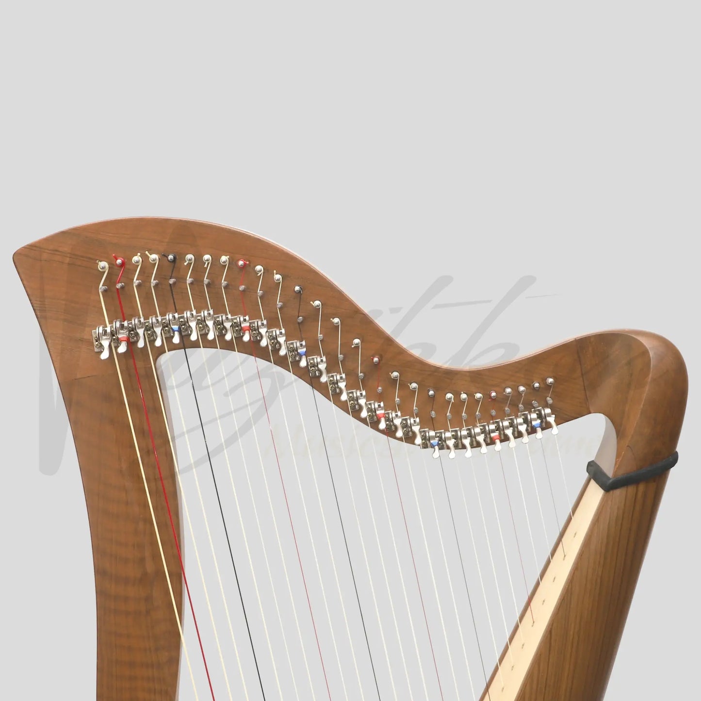 Muzikkon Mchugh Harp 27 Strings Walnut Round Back