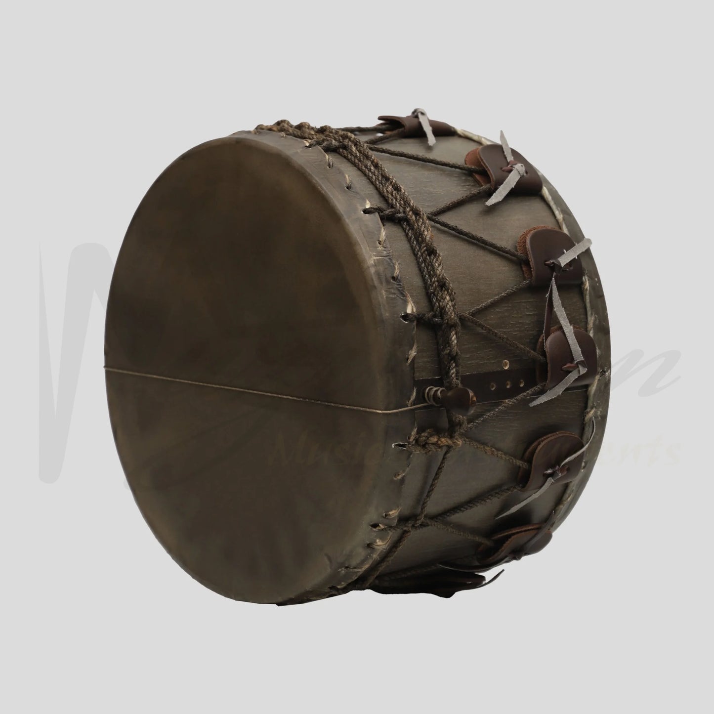 Muzikkon Medieval Drum 12’’X8’’ Ebony Finish