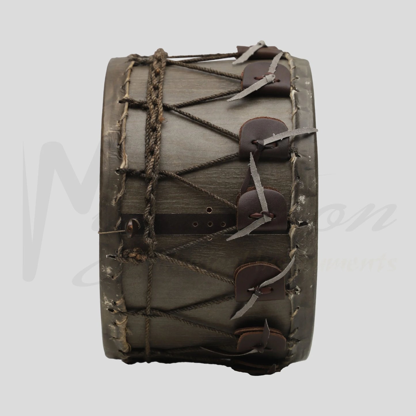 Muzikkon Medieval Drum 12’’X8’’ Ebony Finish