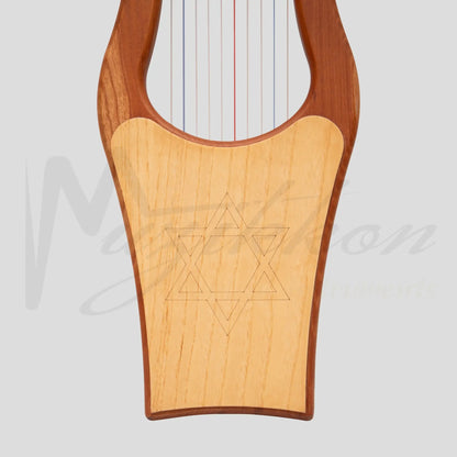 Muzikkon Mini Kinnor Harp 10 String Red Cedar