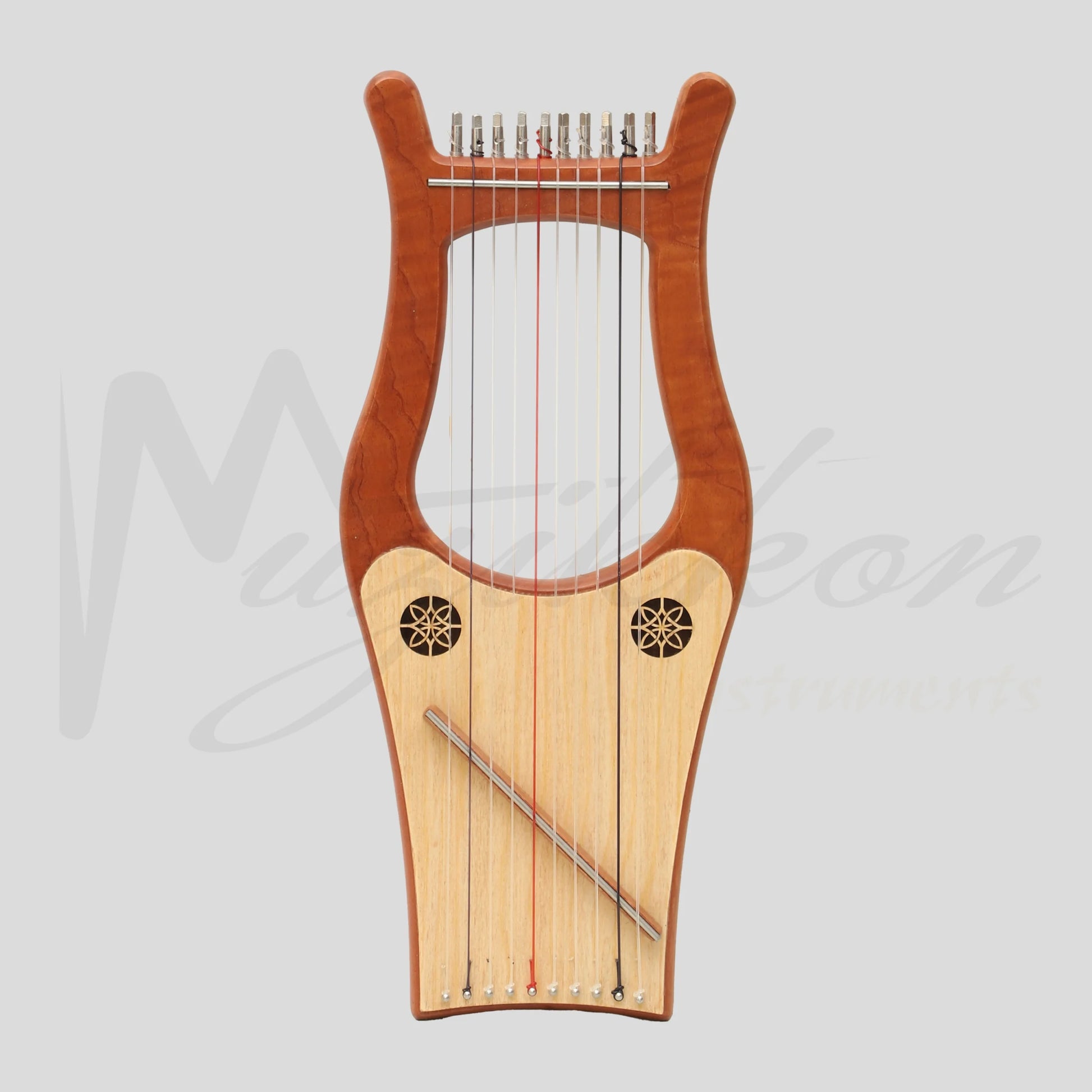 Muzikkon Mini Kinnor Harp 10 String Red Cedar