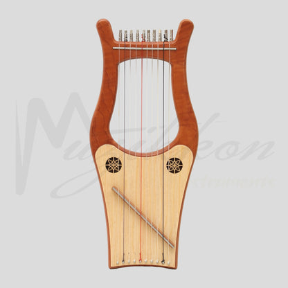 Muzikkon Mini Kinnor Harp 10 String Red Cedar
