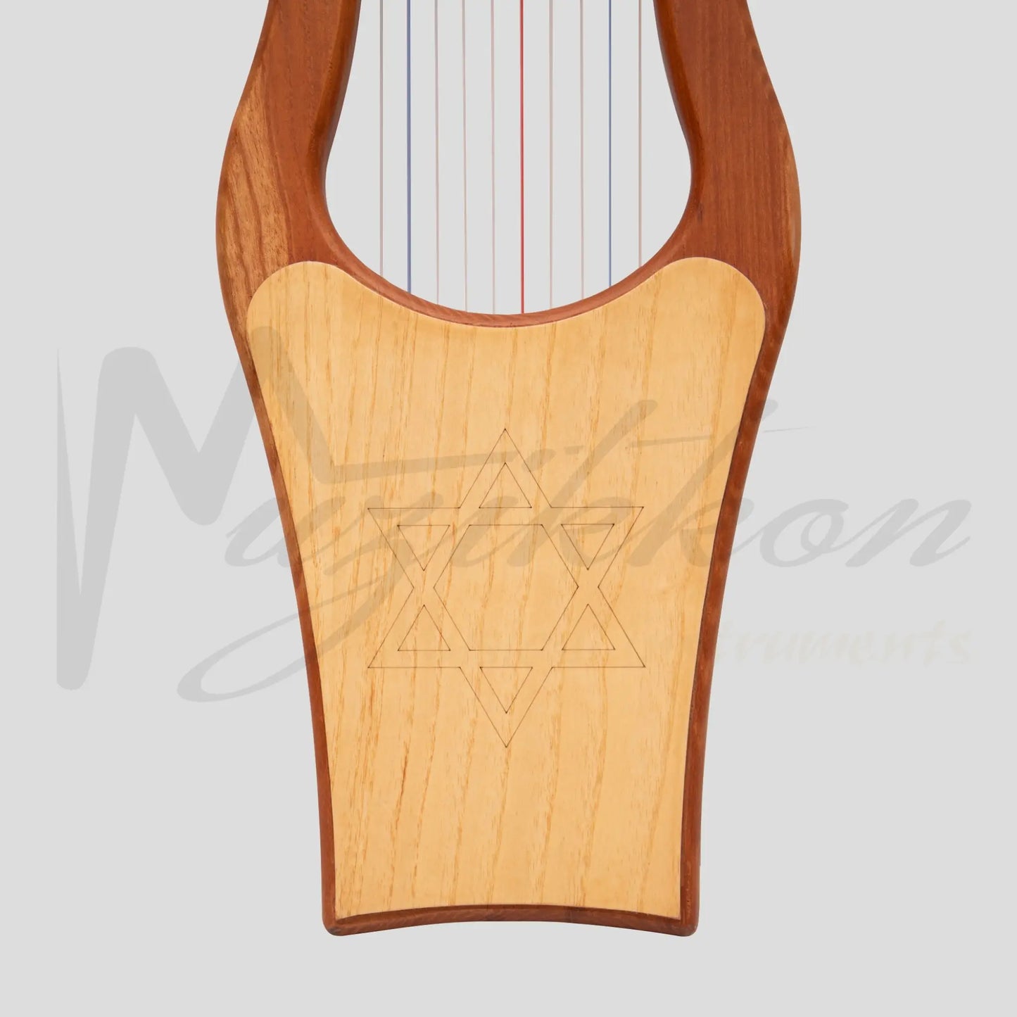 Muzikkon Mini Kinnor Harp 10 String Red Cedar