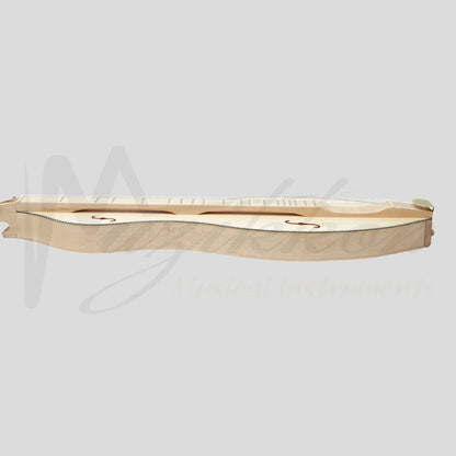 Muzikkon Mountain Dulcimer 4 String Turn Scroll Maple With Purfling