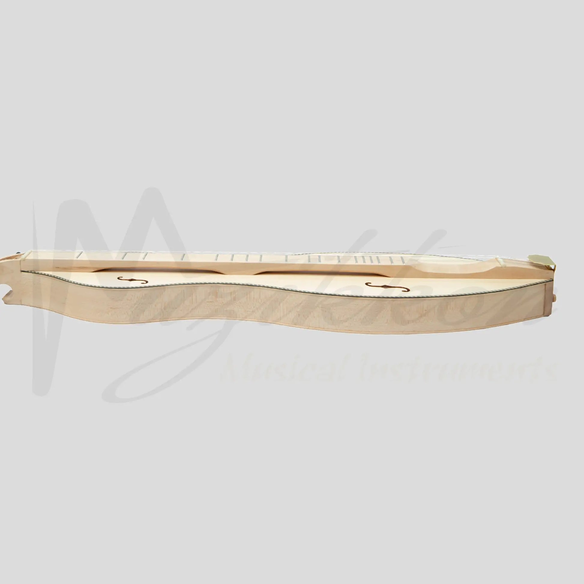 Muzikkon Mountain Dulcimer 4 String Turn Scroll Maple With Purfling
