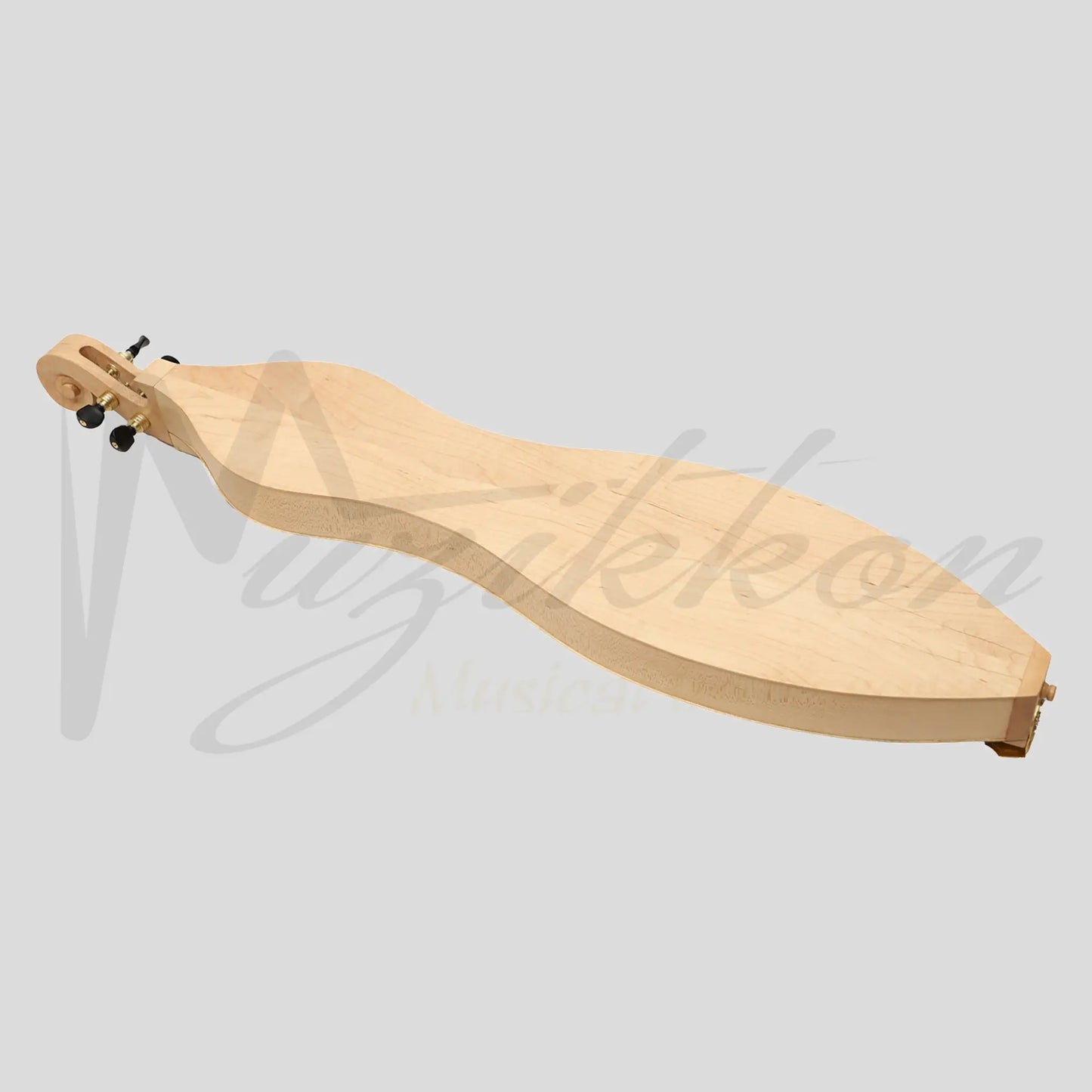 Muzikkon Mountain Dulcimer 4 String Turn Scroll Maple With Purfling