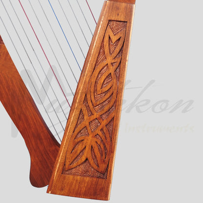 Muzikkon O’carolan Harp 11 String Rosewood Knotwork