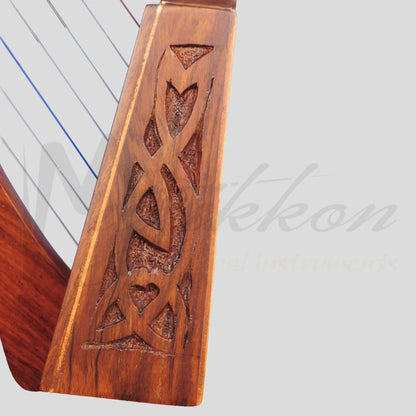 Muzikkon O’carolan Harp 7 String Rosewood Knotwork