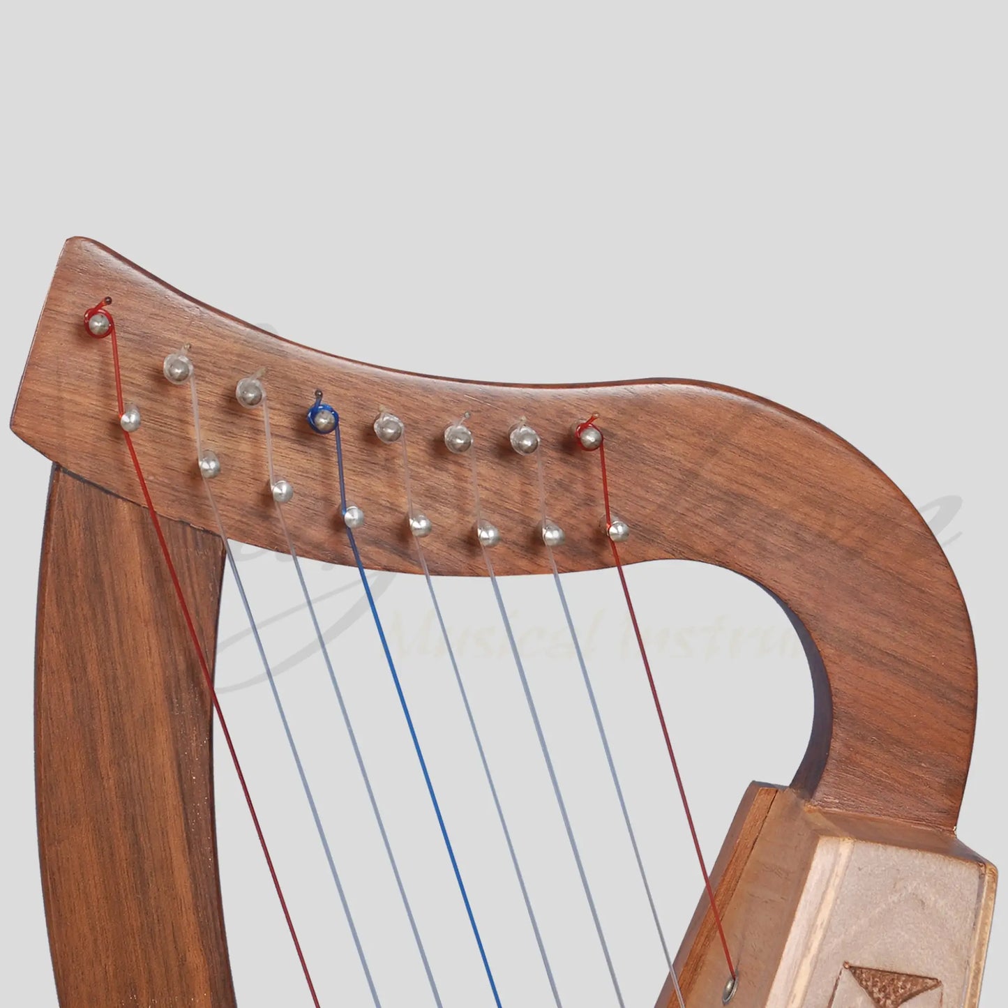 Muzikkon O’carolan Harp 8 Strings Walnut Knotwork