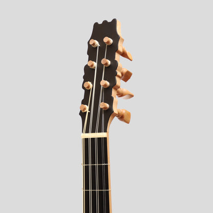 Muzikkon Renaissance guitar, 4 Course Variegated Maple Ebony