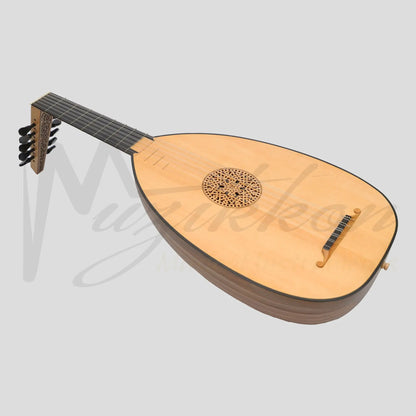 Muzikkon Renaissance Lute 6 Course Deluxe Left Hand After Hieber