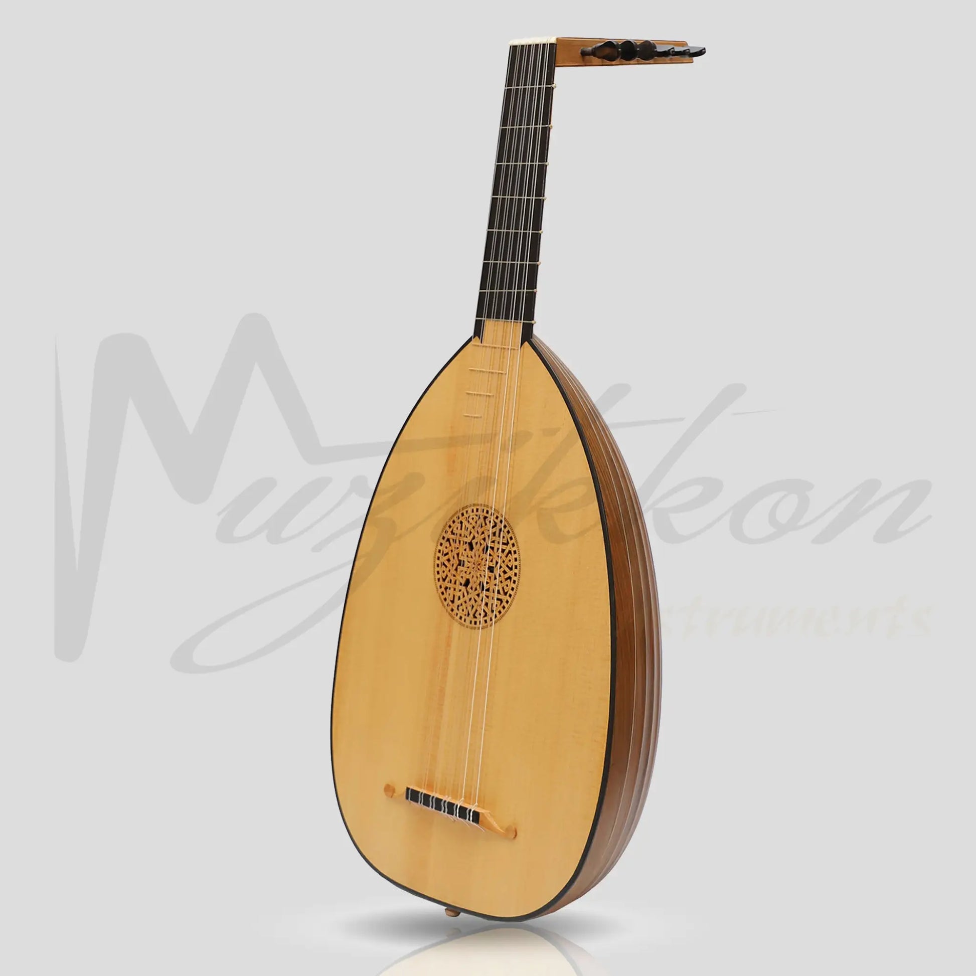 Muzikkon Renaissance Lute 6 Course Deluxe Left Hand After Hieber Walnut