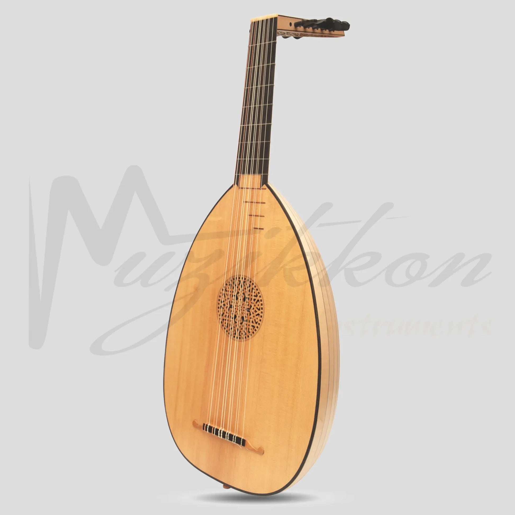 Muzikkon Renaissance Lute 6 Course Deluxe Right Hand After Hieber Maple