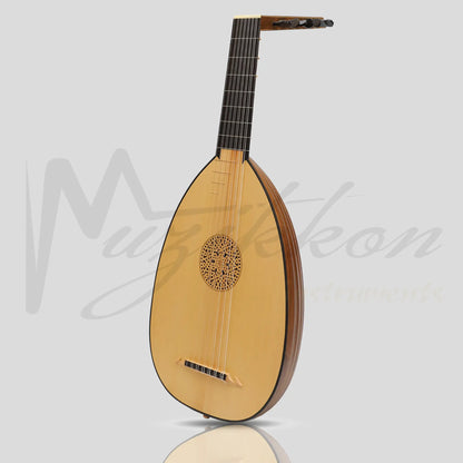 Muzikkon Renaissance Lute 7 Course Deluxe Left Hand After Hieber Walnut