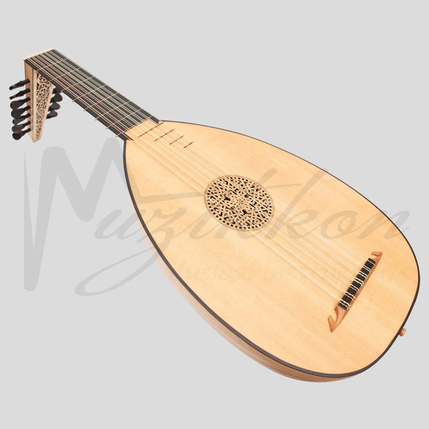 Muzikkon Renaissance Lute 7 Course Deluxe Right Hand After Hieber