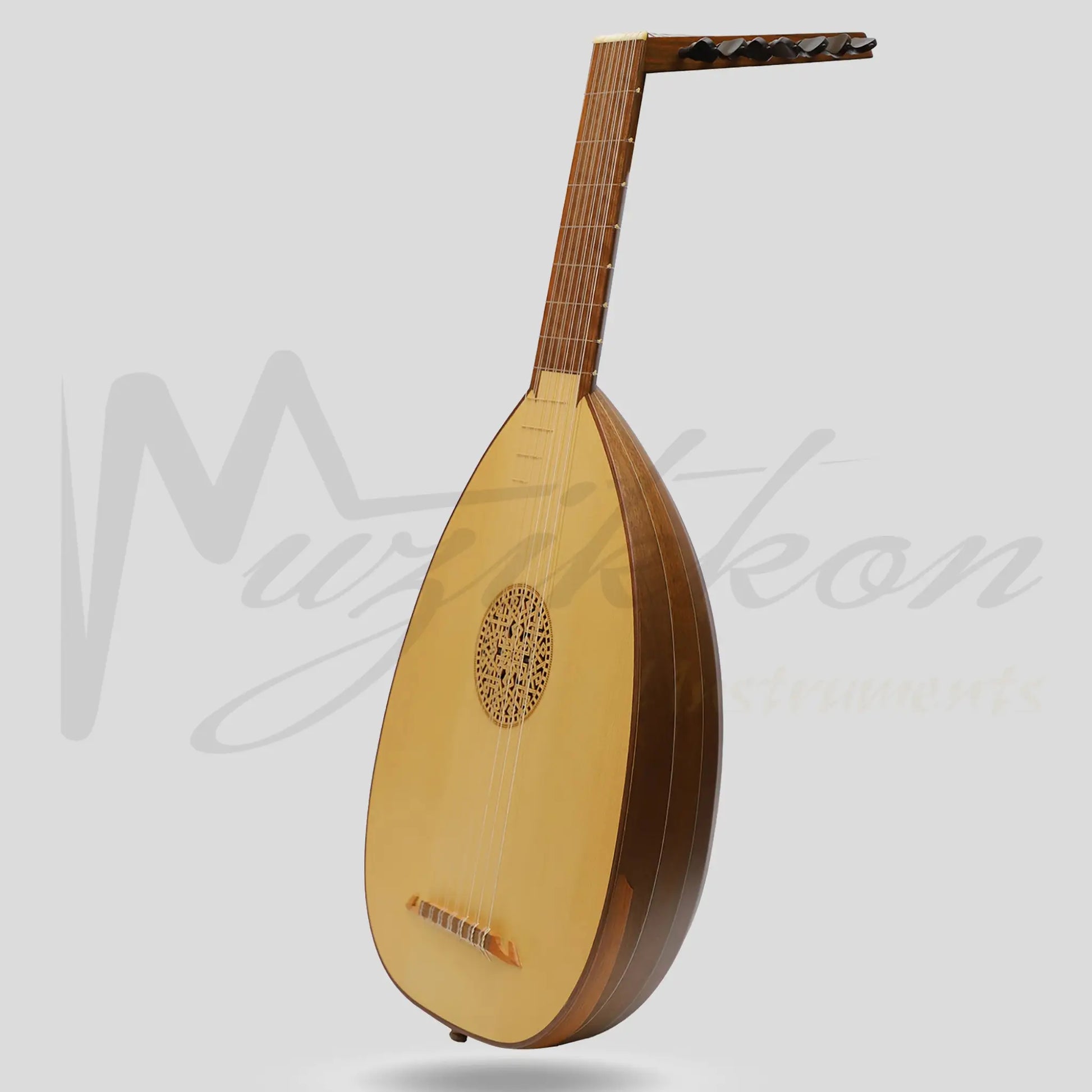 Muzikkon Renaissance Lute 7 Course Left Hand After Hieber Walnut