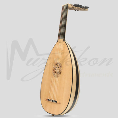 Muzikkon Renaissance Lute 7 Course Right Hand After Hieber Maple Ebony