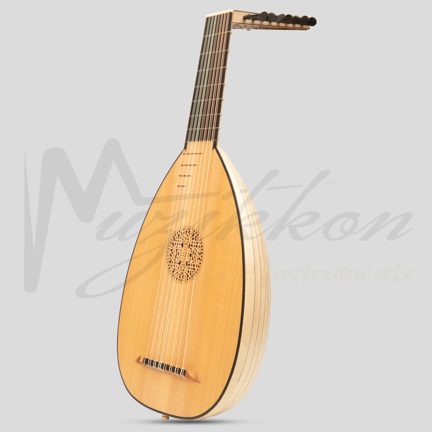 Muzikkon Renaissance Lute 8 Course Deluxe Left Hand After Hieber Maple