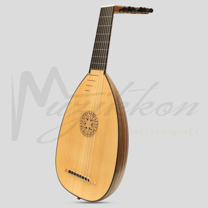 Muzikkon Renaissance Lute 8 Course Deluxe Left Hand After Hieber Walnut