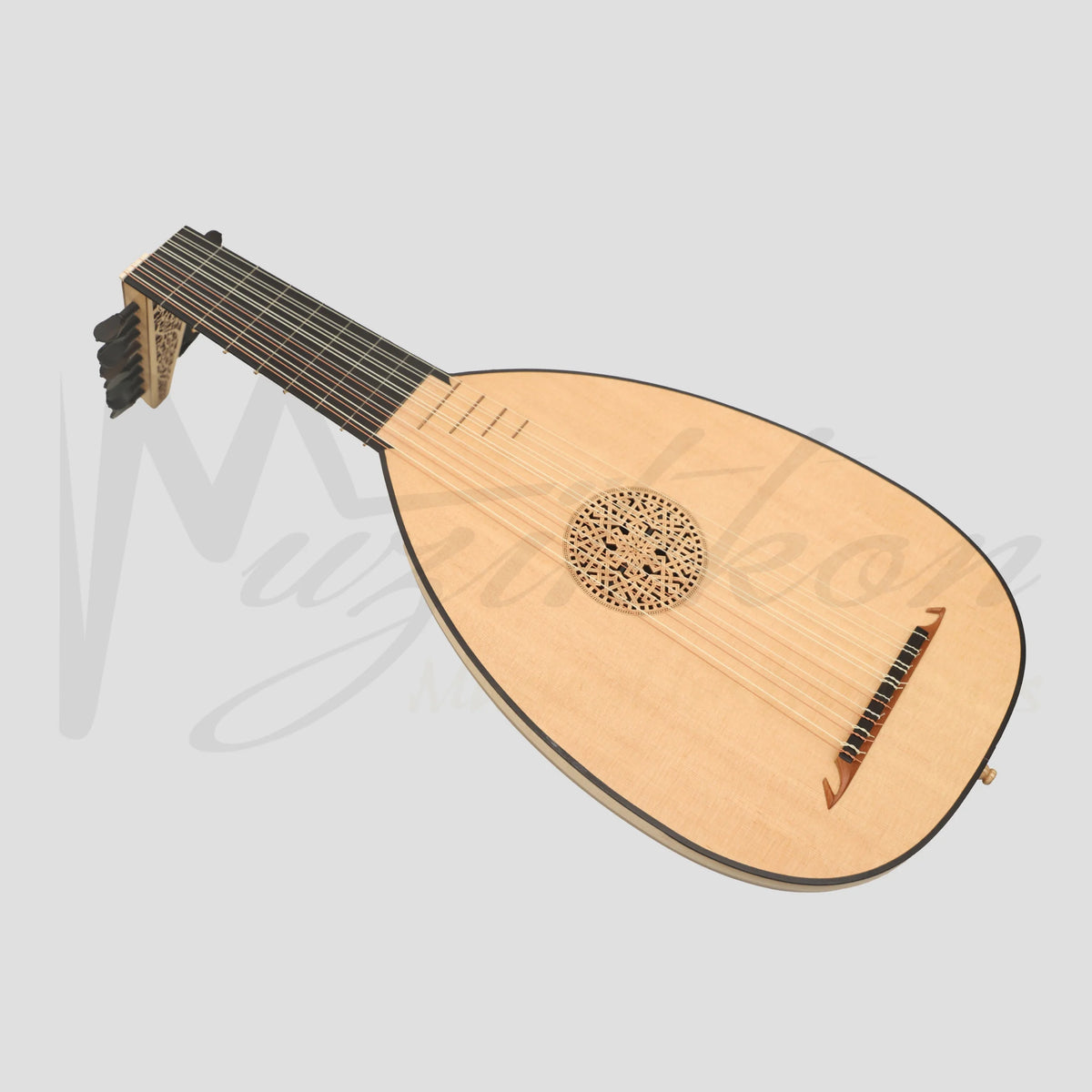 Muzikkon Renaissance Lute 8 Course Deluxe Right Hand After Hieber - Lute