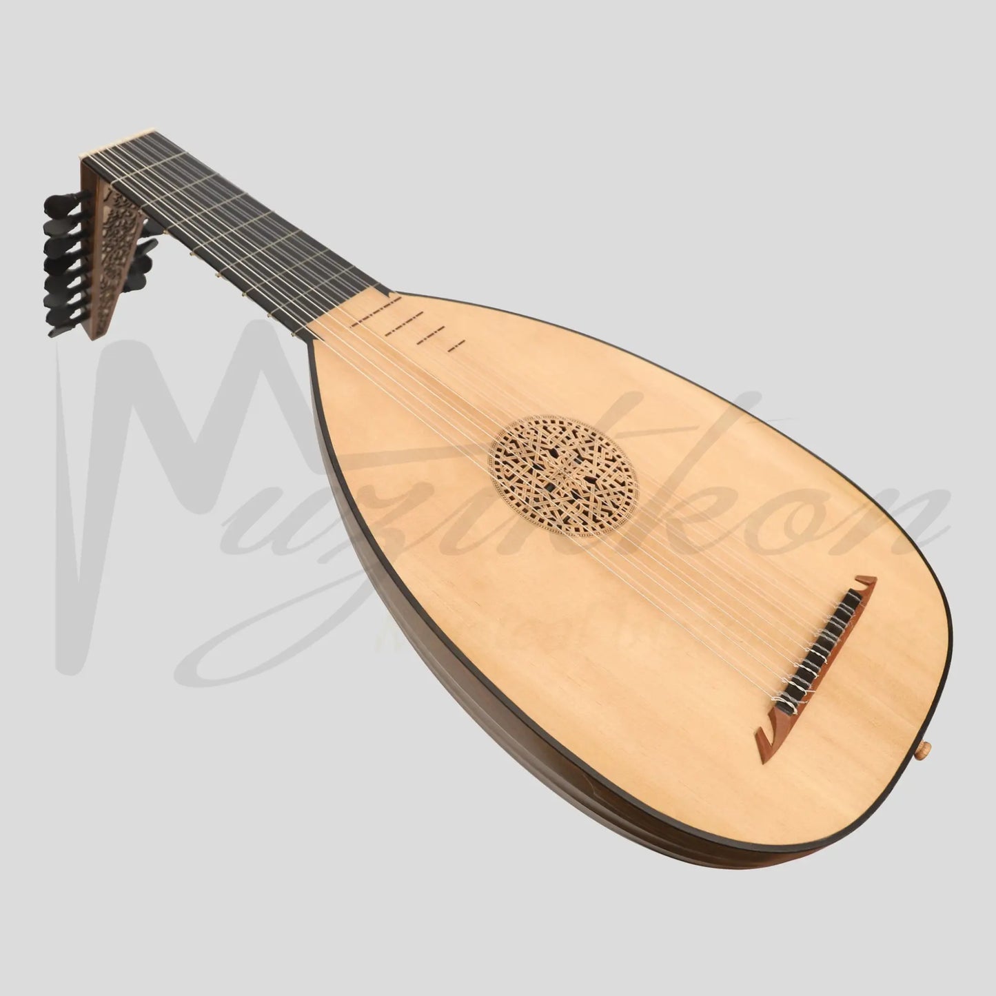 Muzikkon Renaissance Lute 8 Course Deluxe Right Hand After Hieber