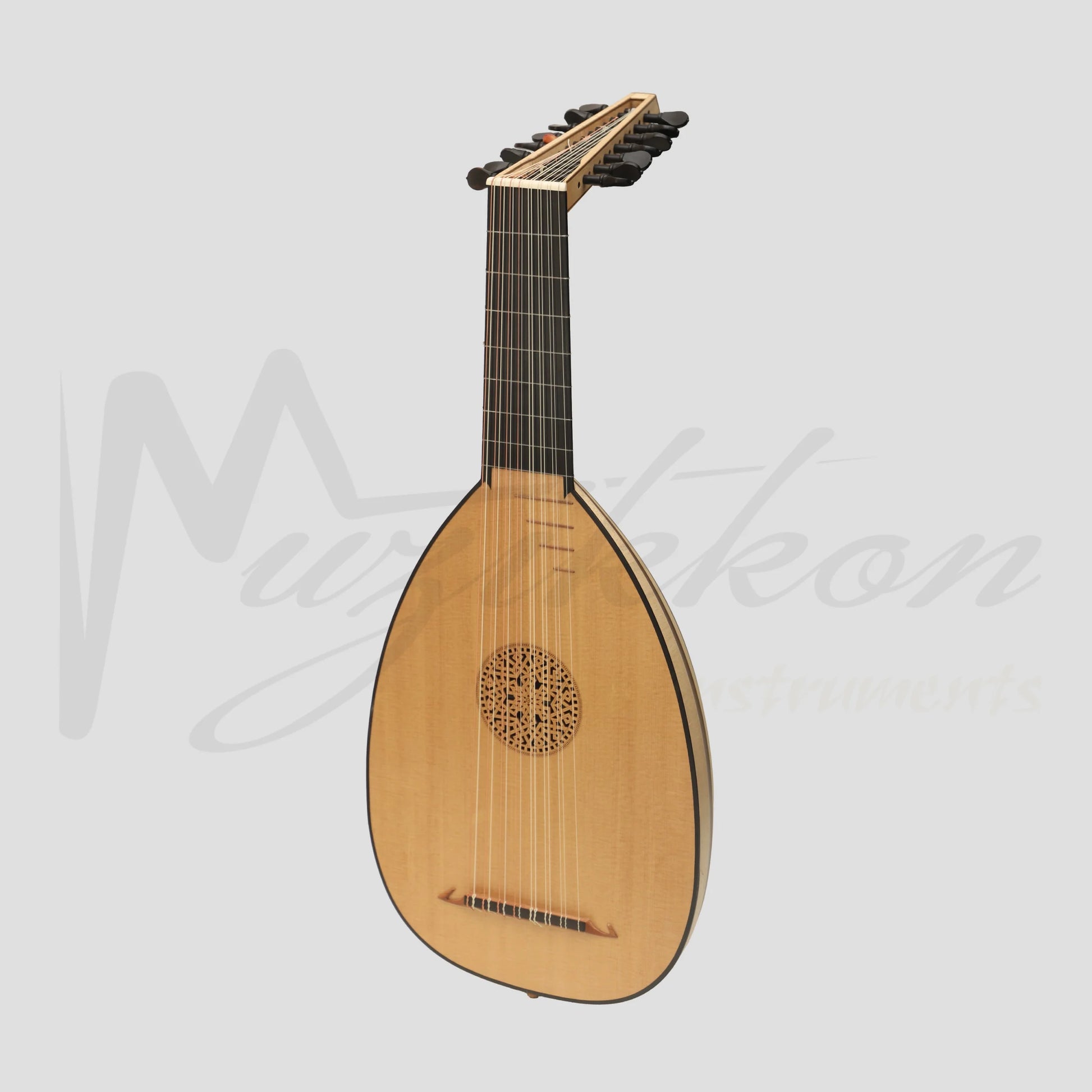 Muzikkon Renaissance Lute 8 Course Deluxe Right Hand After Hieber - Lute