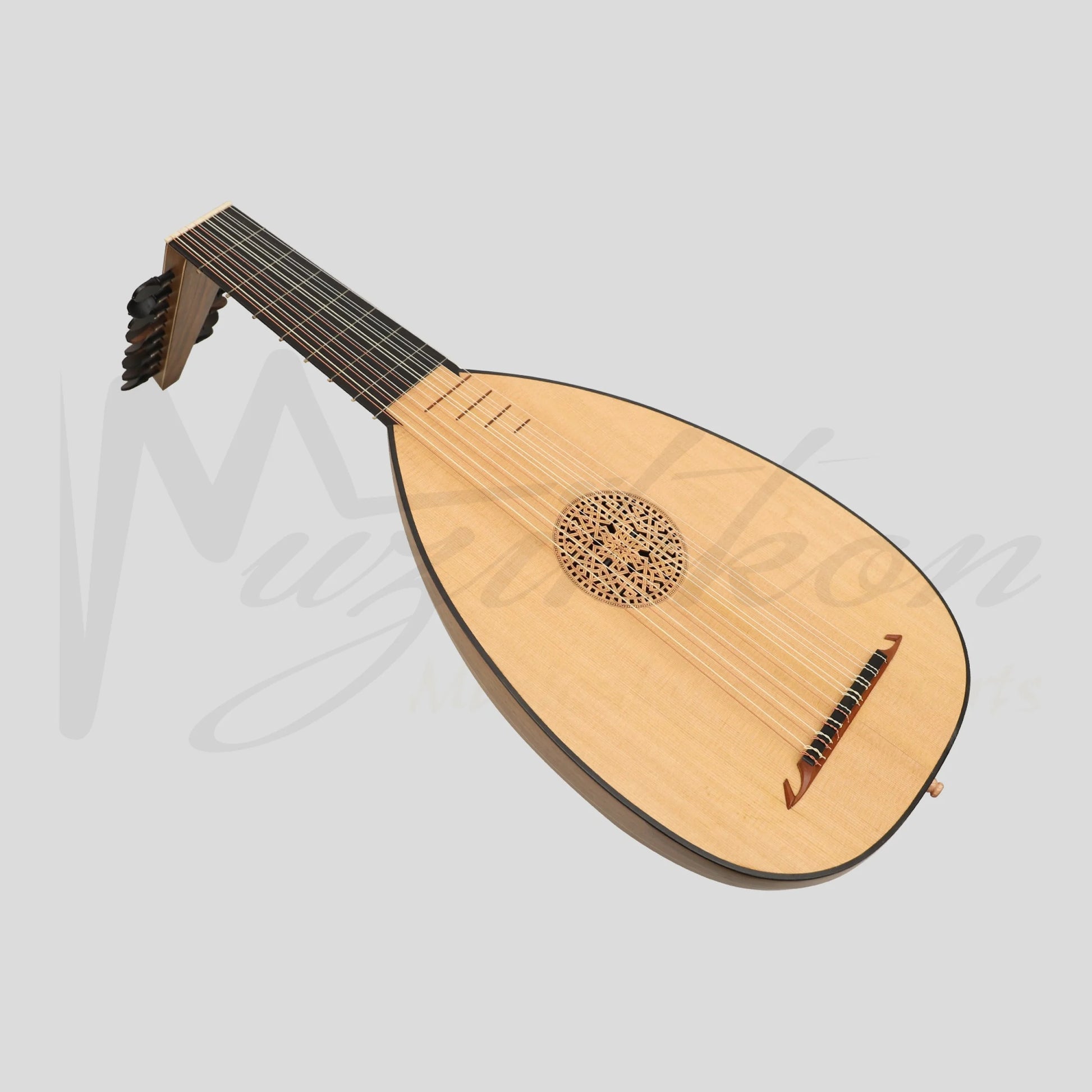 Muzikkon Renaissance Lute 8 Course Right Hand After Hieber Lute