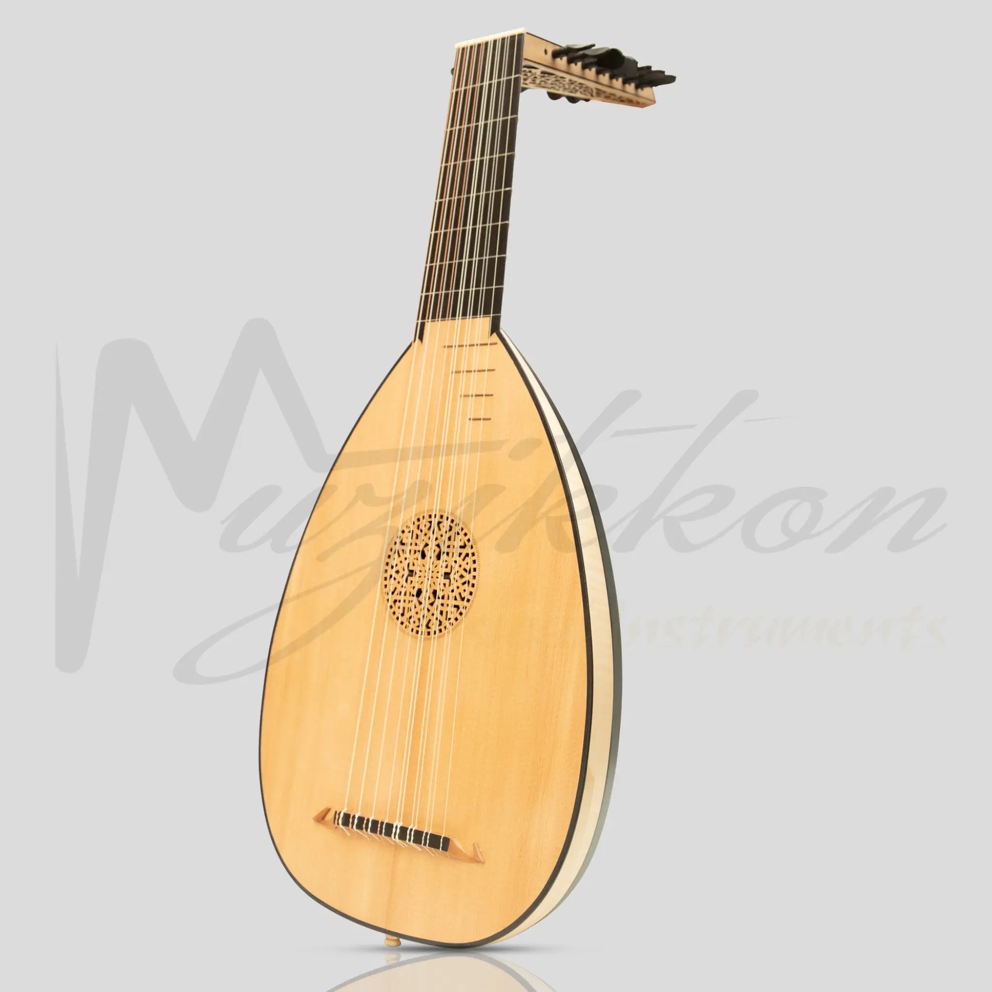 Muzikkon Renaissance Lute 8 Course Right Hand After Hieber Maple/Ebony