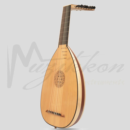 Muzikkon Renaissance Lute 8 Course Right Hand After Hieber Maple/Paduk