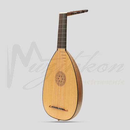 Muzikkon Renaissance Lute 8 Course Right Hand After Hieber Walnut Lute