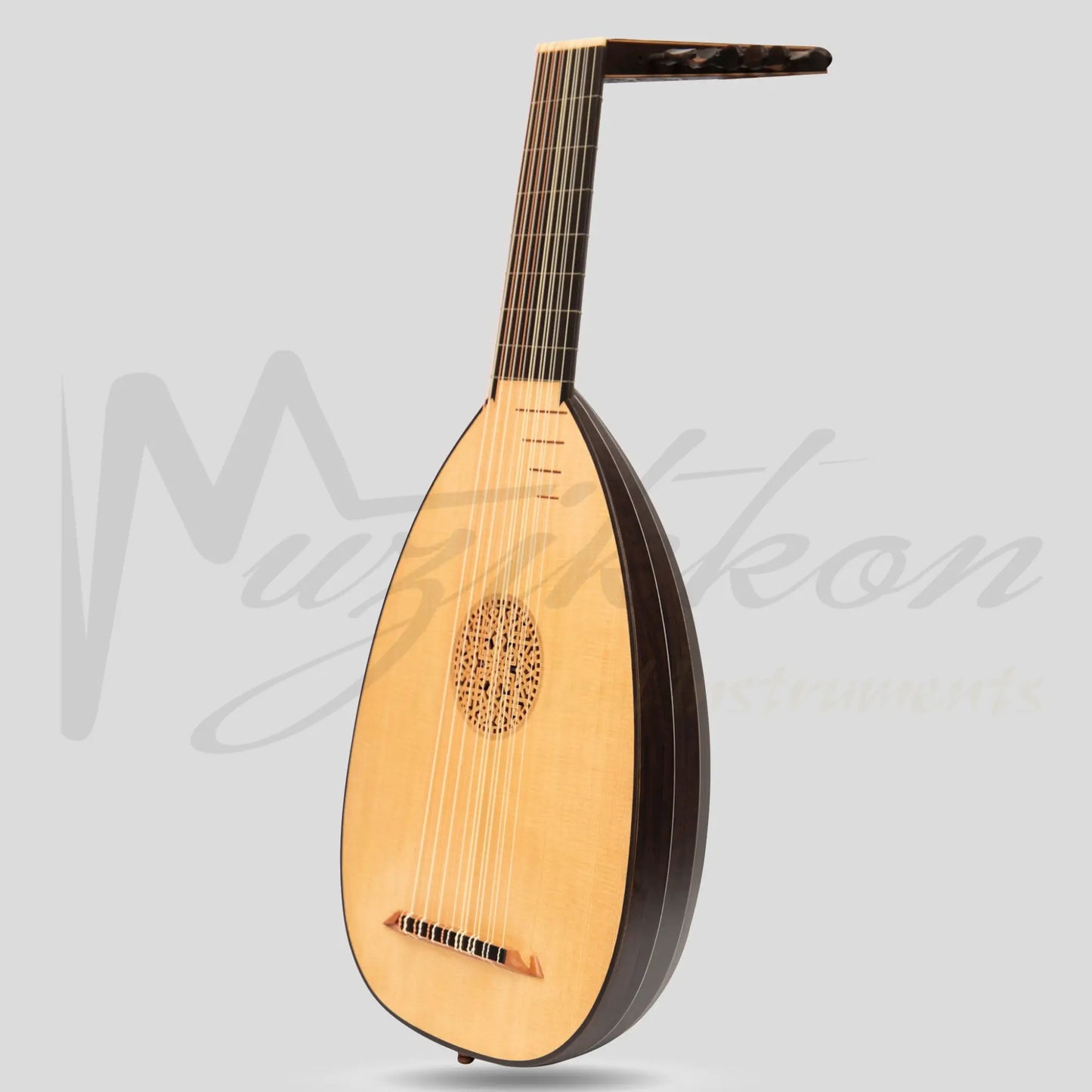 Muzikkon Renaissance Lute 8 Course Right Hand After Hieber Wenge