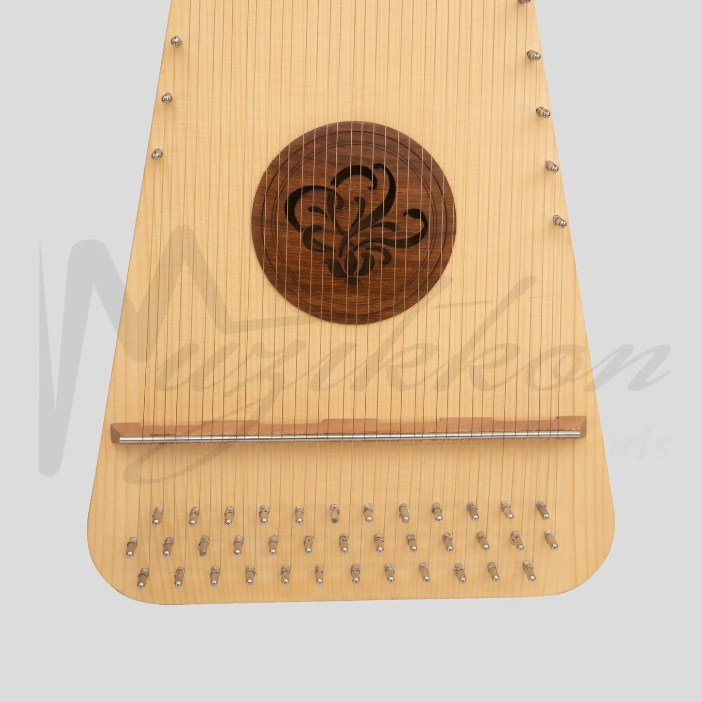 Muzikkon Round Back Bowed Psaltery Baritone Lacewood