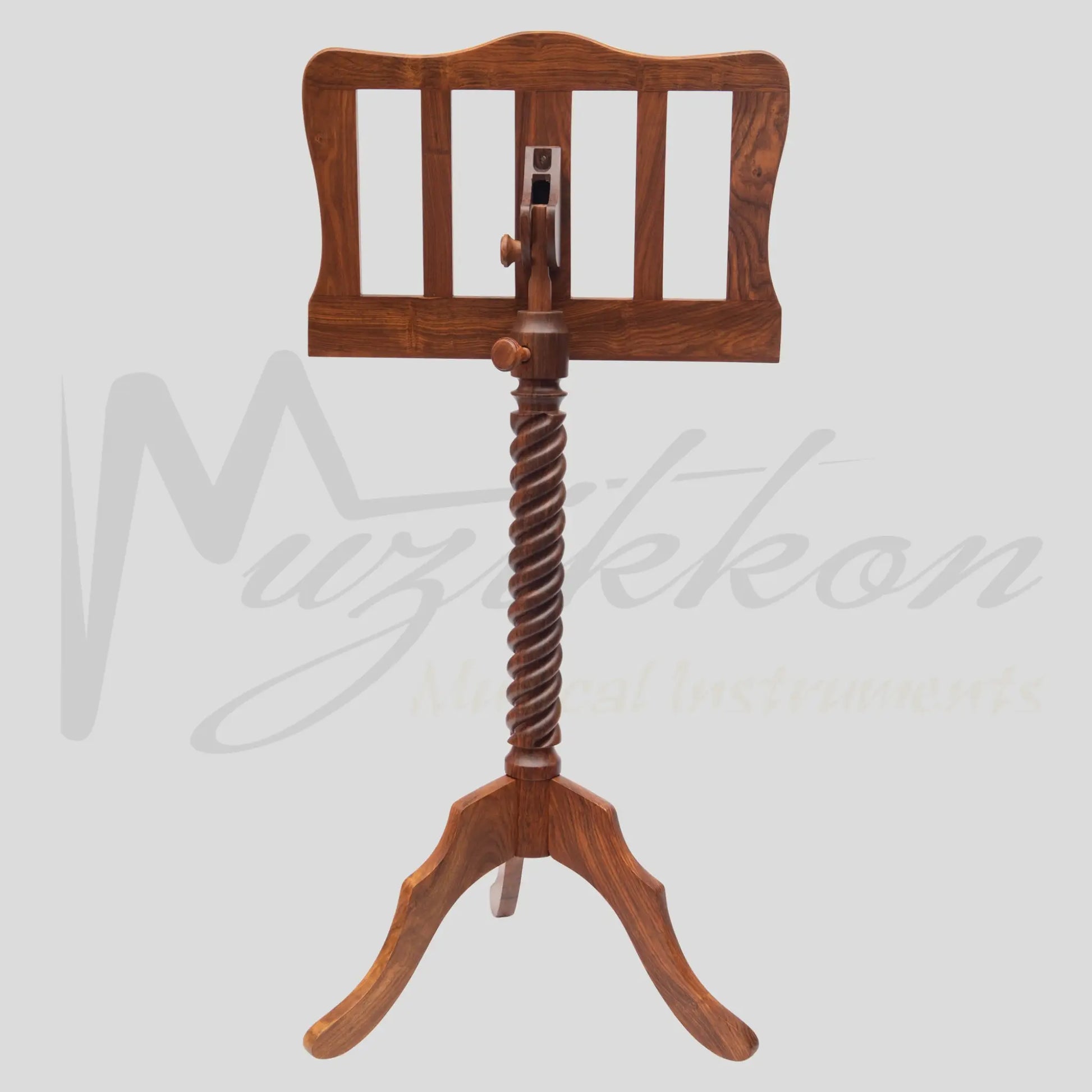 Muzikkon Single Tray Sprial Music Stand Rosewood