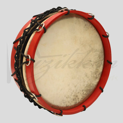 Muzikkon Tabor Drum 10 Inch Red