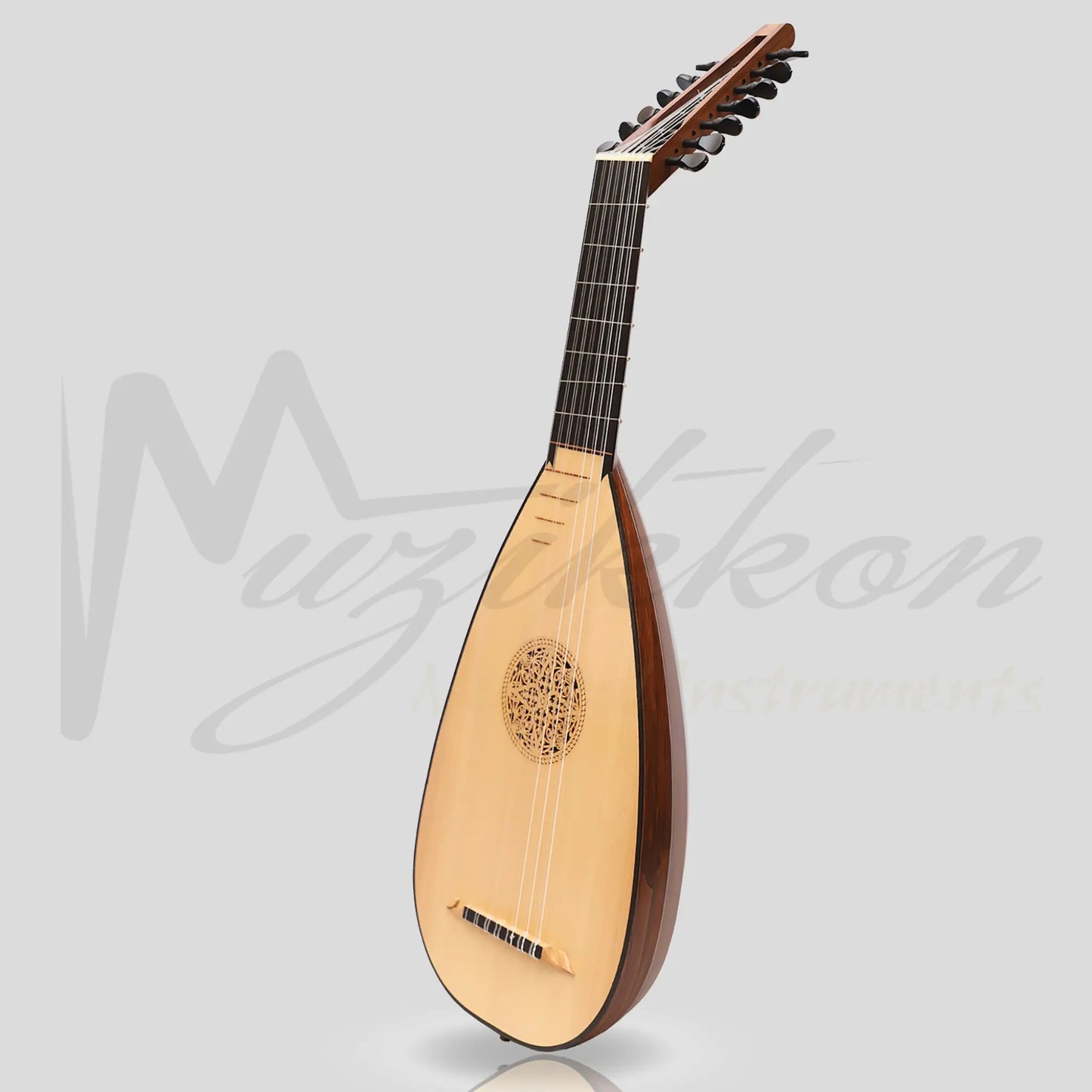 Muzikkon Travel Lute 7 Course Left Hand Rosewood