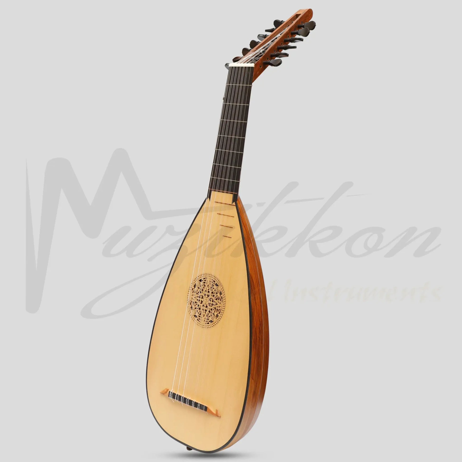 Muzikkon Travel Lute 7 Course Right Hand Walnut