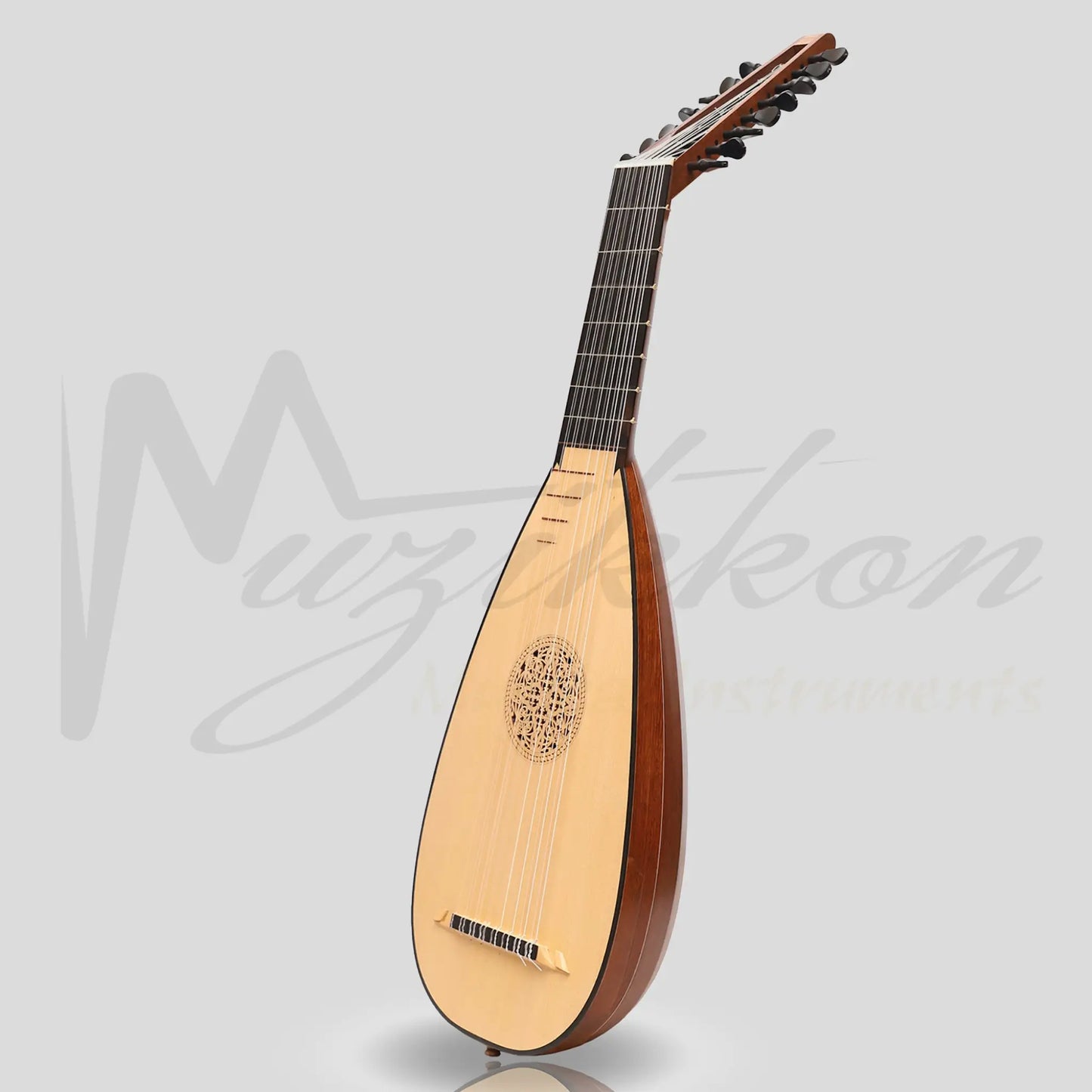 Muzikkon Travel Lute 8 Course Left Hand Rosewood