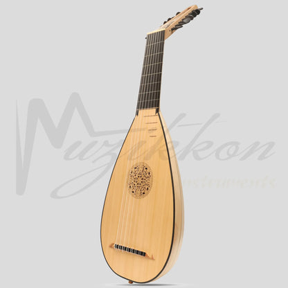 Muzikkon Travel Lute 8 Course Right Hand Lacewood