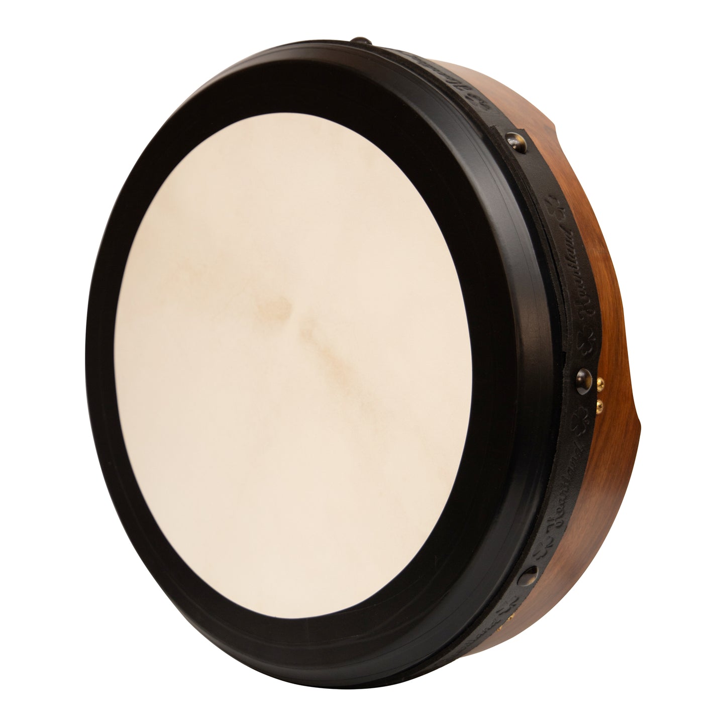 Muzikkon 14"X4" Heartland Tunable Irish Bodhran with T-BAR & Taped Finish Deep Tune