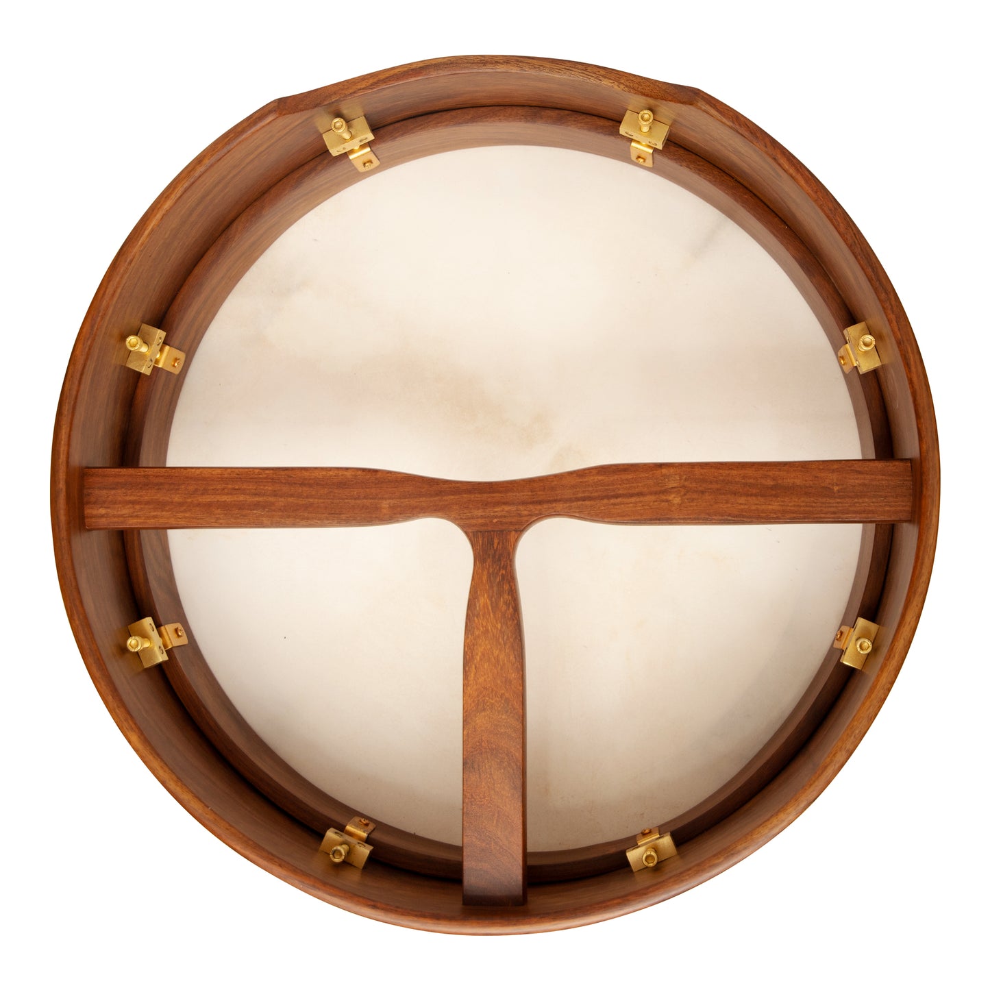 Muzikkon 14"X4" Heartland Tunable Irish Bodhran with T-BAR & Taped Finish Deep Tune