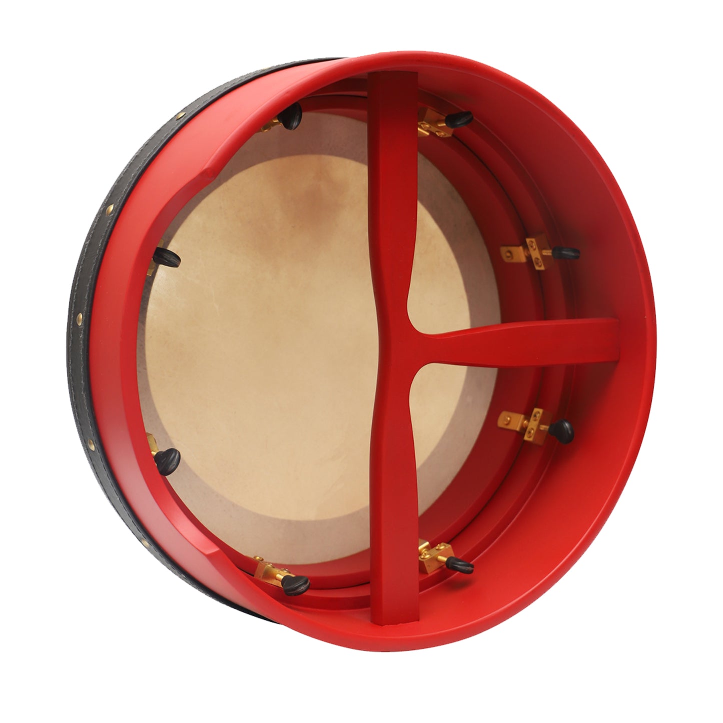 Muzikkon 14”x5" (35.5x12.5 cm) Premium Celtic Irish Bodhran With Easy Tune System Deep Rim T- Bar & Taped Finish