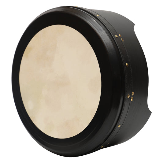 Muzikkon 14"X6" Heartland Tunable Irish Bodhran Drum Deep Rim mit T-BAR & Taped Finish Deep Tune