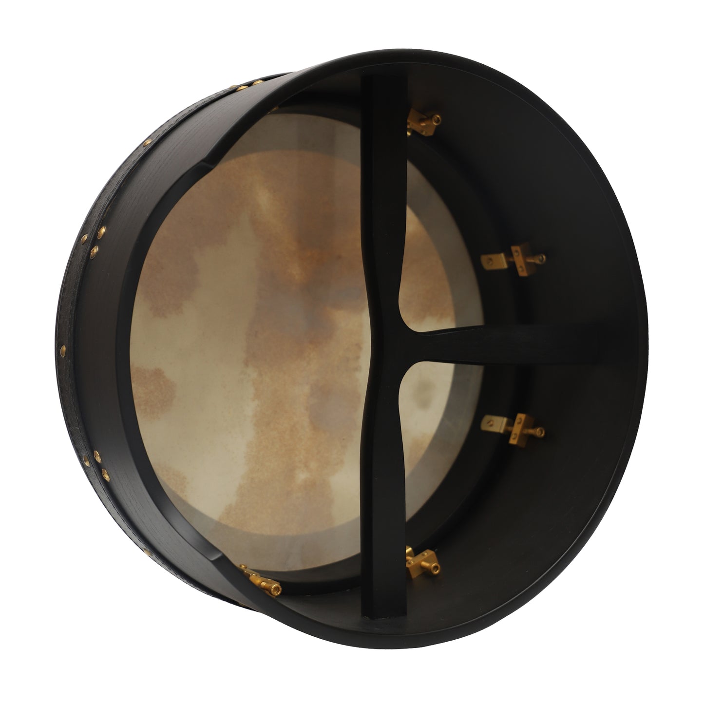 Muzikkon 14"X6" Heartland Tunable Irish Bodhran Drum Deep Rim mit T-BAR & Taped Finish Deep Tune