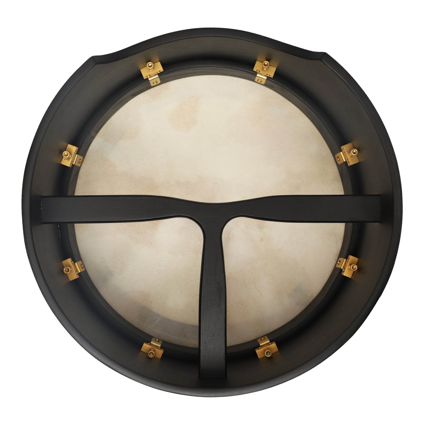 Muzikkon 14 "X6" Heartland Tunable Irish Bodhran Drum Deep Rim con T-BAR & Taped Finish Deep Tune