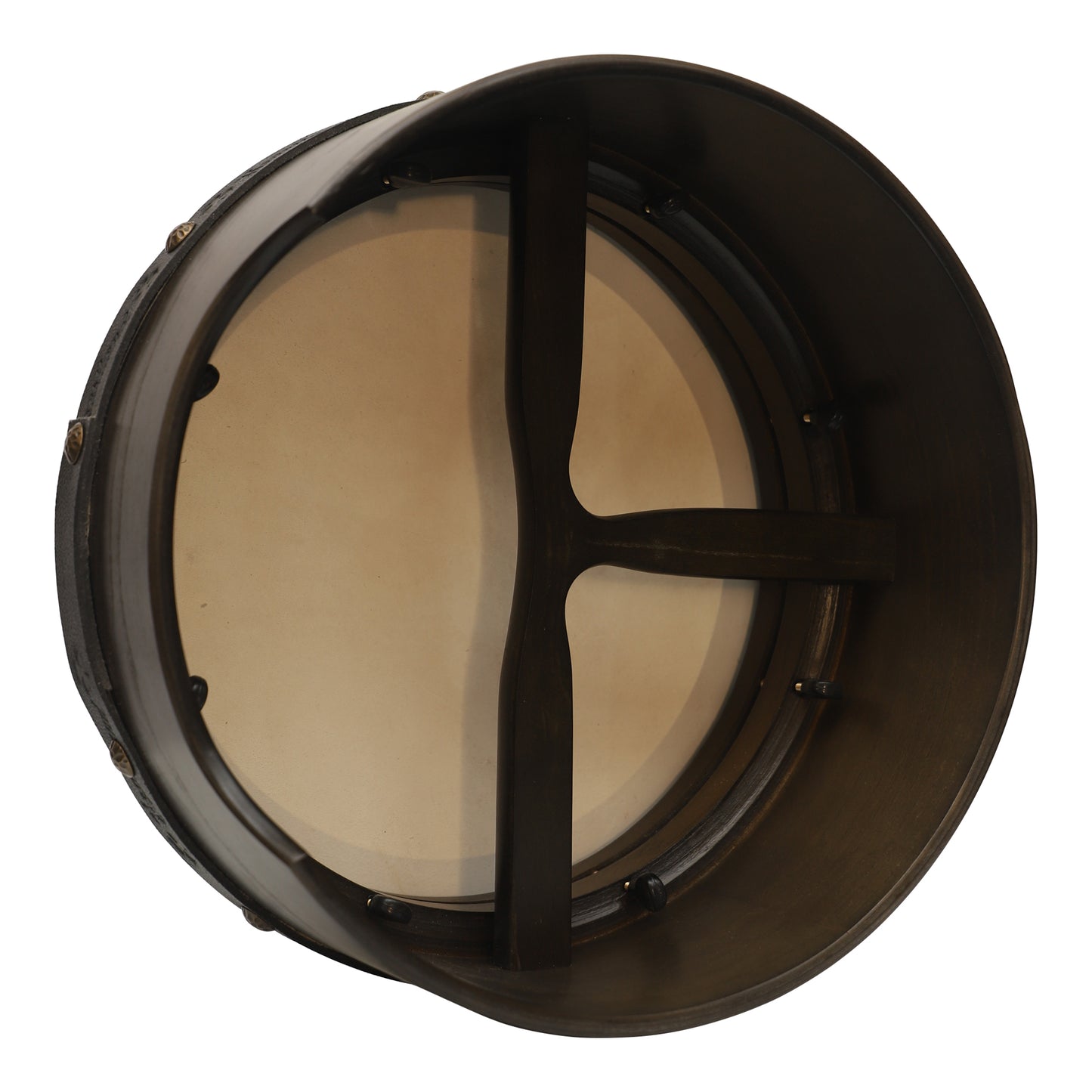 Muzikkon 14”x6" Premium Celtic Irish Bodhran with Easy Tune System Deep Rim T-BAR & Taped Finish