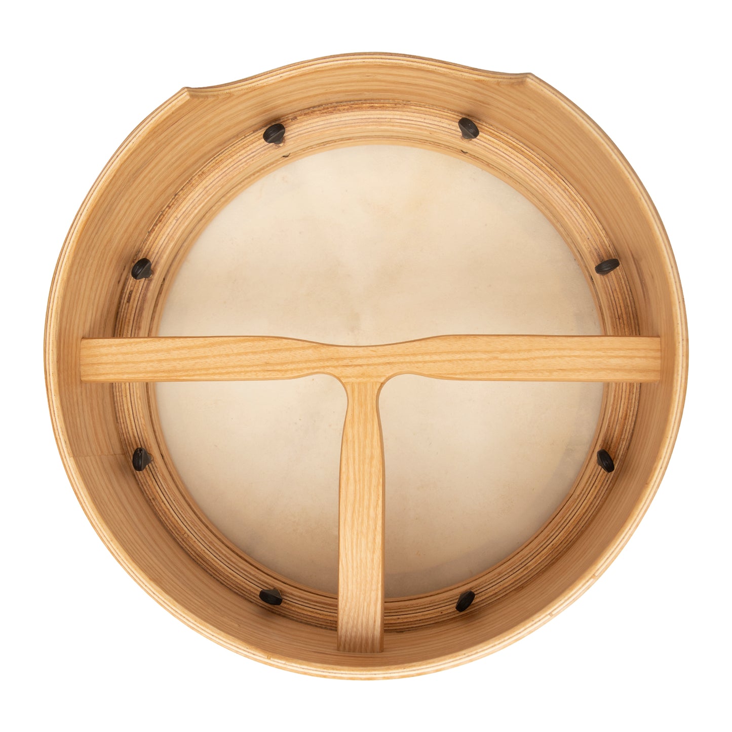 Muzikkon 14”x6" Premium Celtic Irish Bodhran with Easy Tune System Deep Rim T-BAR & Taped Finish