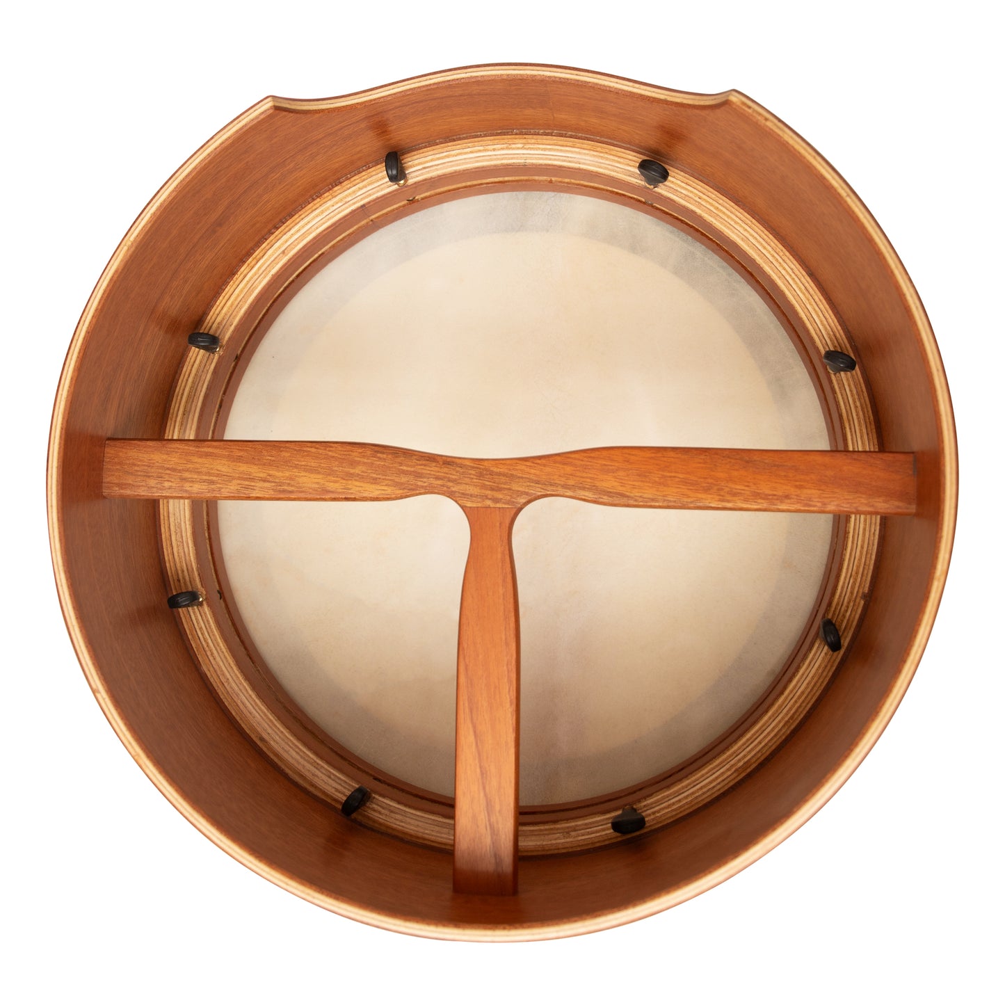 Muzikkon 14”x6" Premium Celtic Irish Bodhran with Easy Tune System Deep Rim T-BAR & Taped Finish