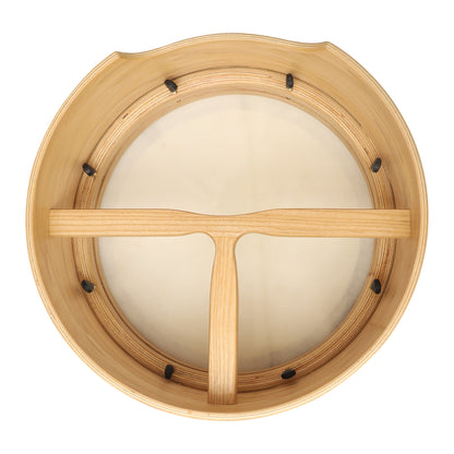 Muzikkon 16 "x6" Premium Celtic Irish Bodhran con Easy Tune System Deep Rim T-BAR e Finitura Tapped