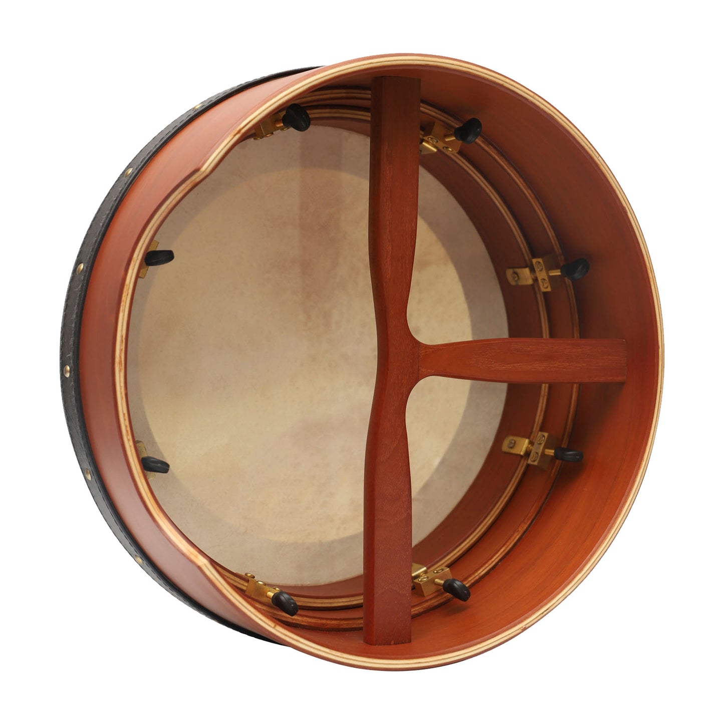 Muzikkon 15”x5" (38x12.5 cm) Premium Celtic Irish Bodhran With Easy Tune System Deep Rim T- Bar & Taped Finish